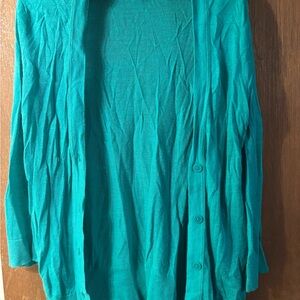 LOFT Teal Knit Sweater
